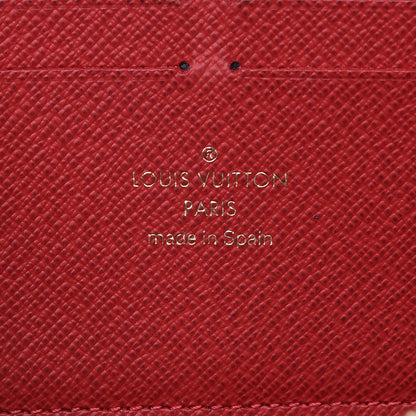 Louis Vuitton Damier Ebene Clemence Wallet Cherry 6 of 7