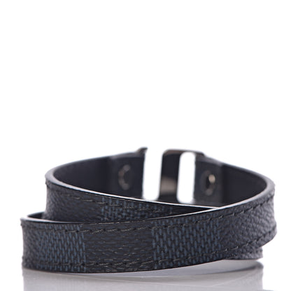 Louis Vuitton Damier Cobalt Snap It Bracelet 19 3 of 7