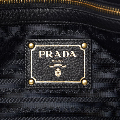 Prada Vitello Phenix Tote Black 6 of 9