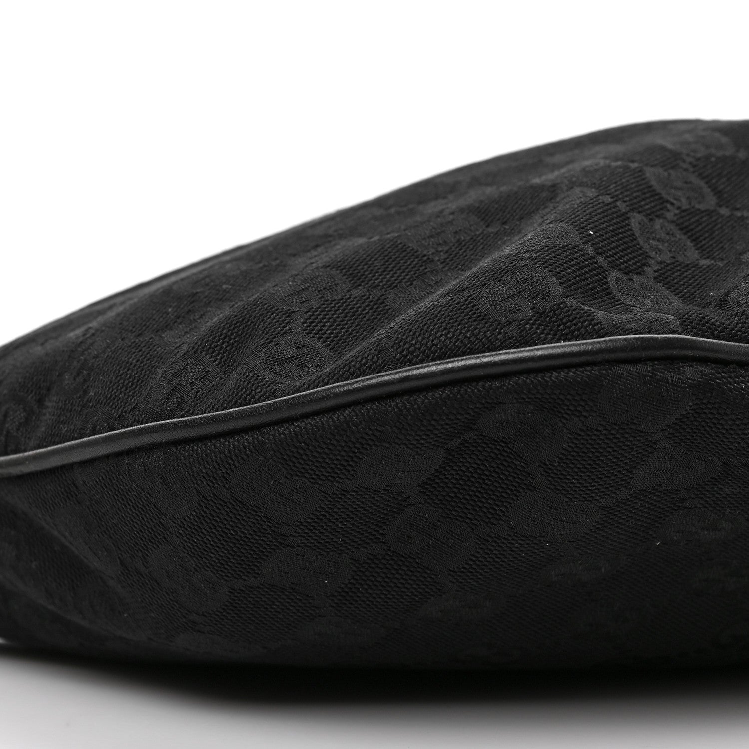 Gucci Monogram Medium New Britt Half Moon Hobo Black 8 of 9