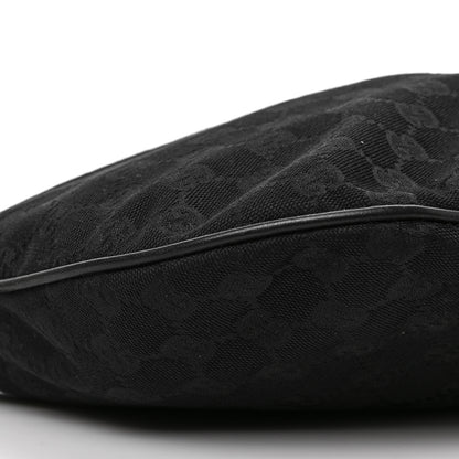 Gucci Monogram Medium New Britt Half Moon Hobo Black 8 of 9