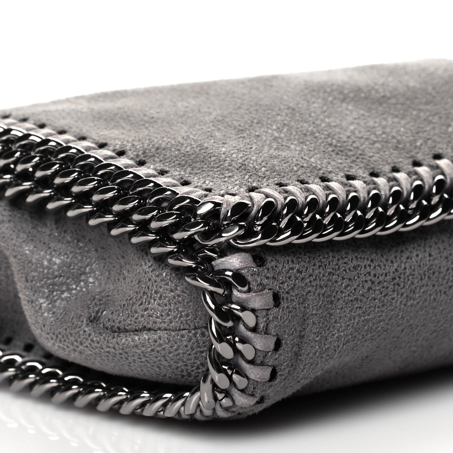 Stella McCartney Shaggy Deer Falabella Crossbody Bag Light Grey 9 of 10