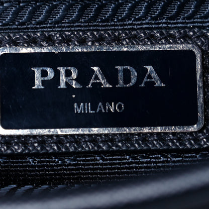 Prada Tessuto Nylon Saffiano Flat Messenger Bag Blue 6 of 11