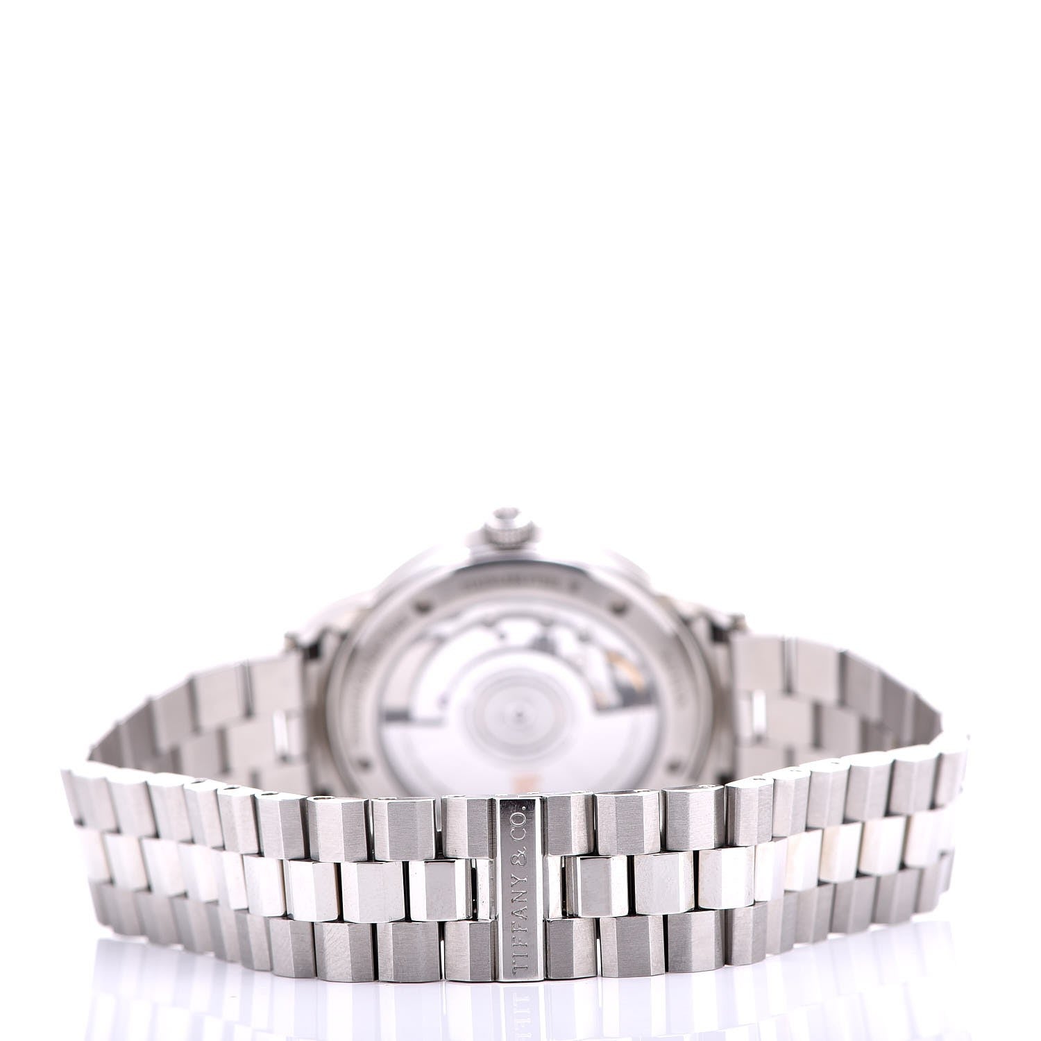 Tiffany Stainless Steel Diamond Bezel 34mm CT60 3-Hand Automatic Watch Grey 4 of 7