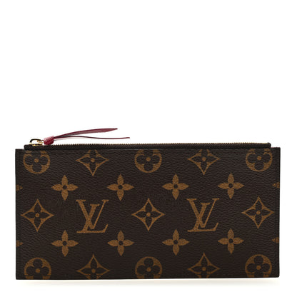 Louis Vuitton Monogram Felicie Chain Wallet Zippered Insert Fuchsia 1 of 6