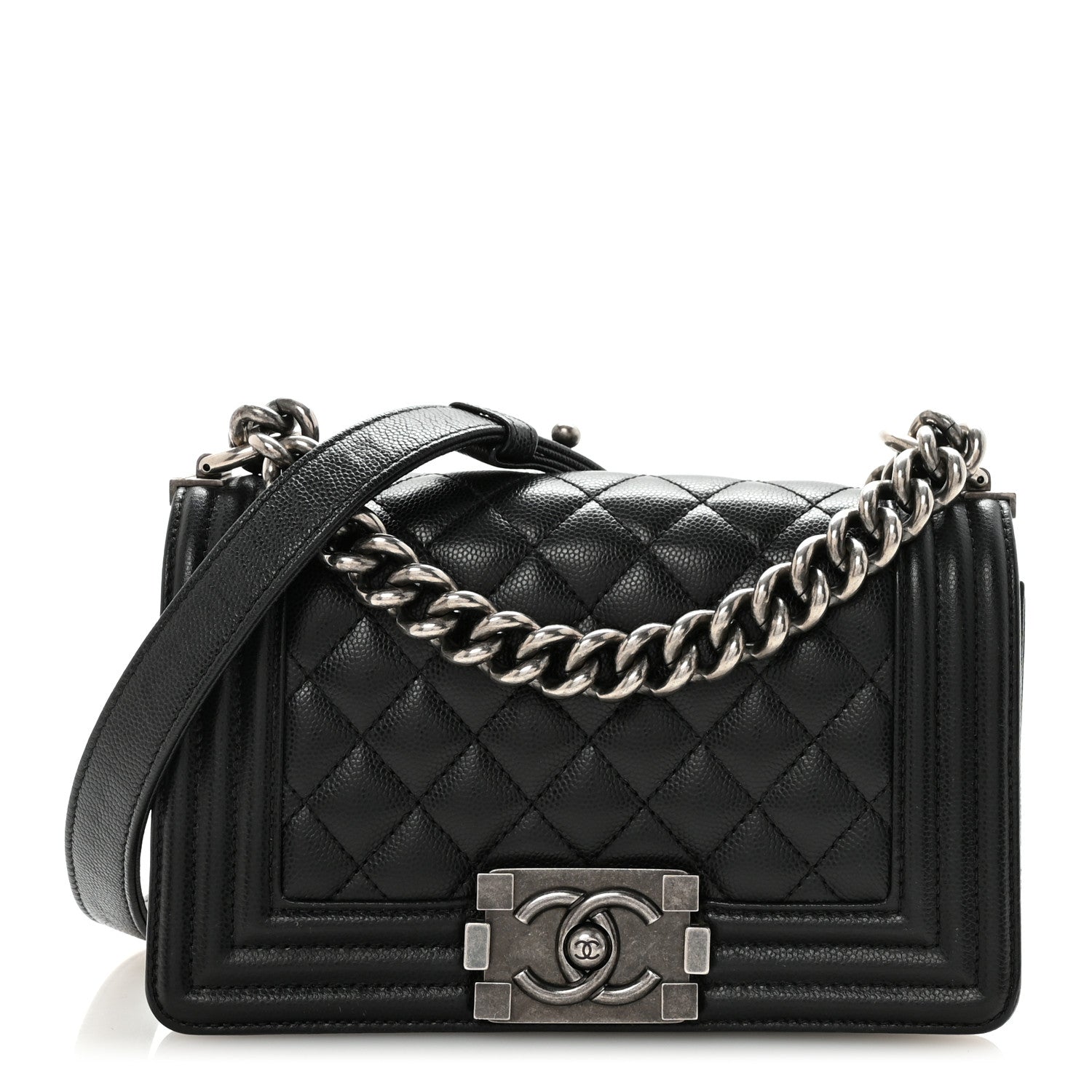 Chanel Caviar Quilted Small Boy Flap Black 1 of 10