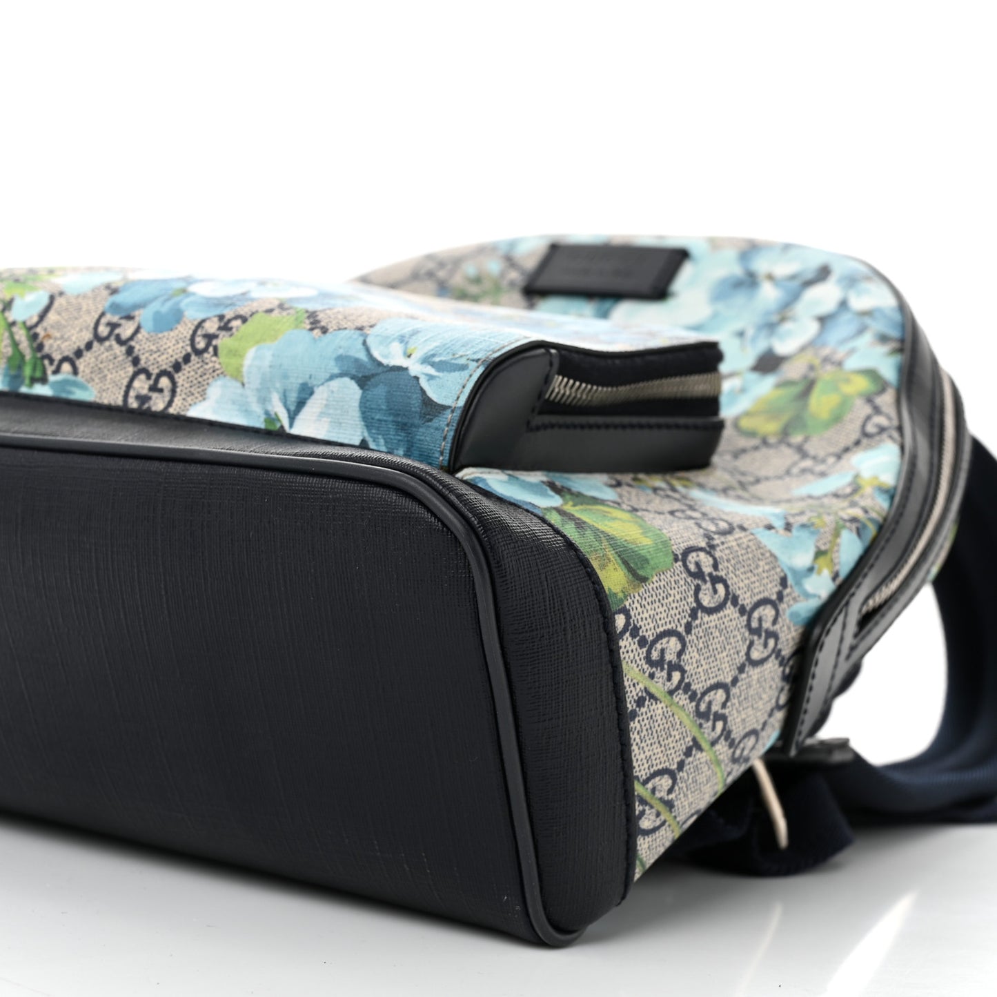 GG Supreme Monogram Blooms Small Day Backpack Blue