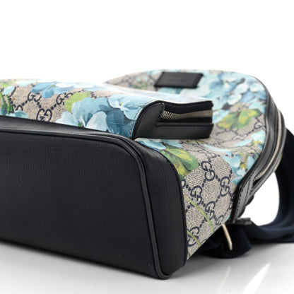 Gucci GG Supreme Monogram Blooms Small Day Backpack Blue 10 of 11