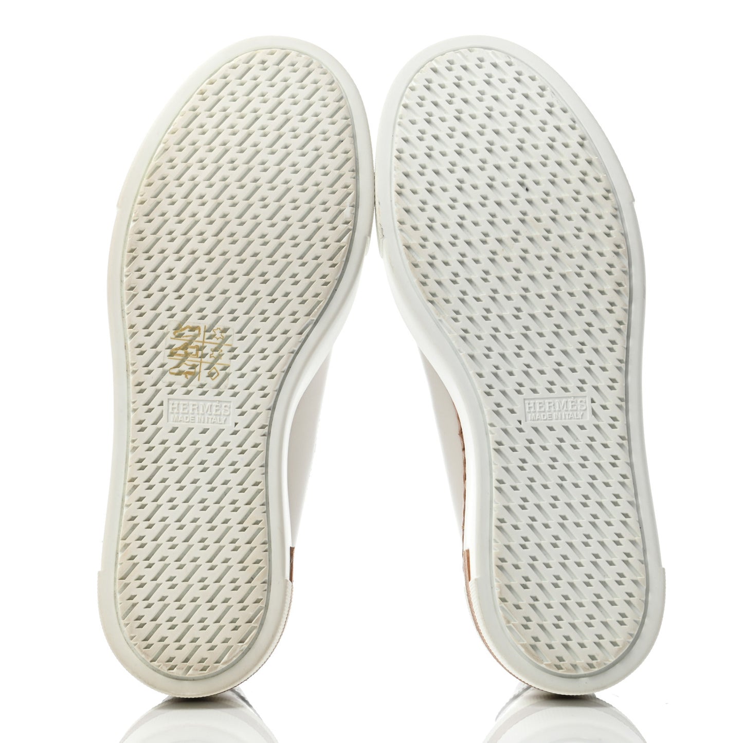 Calfskin Polo Sneakers 35.5 White