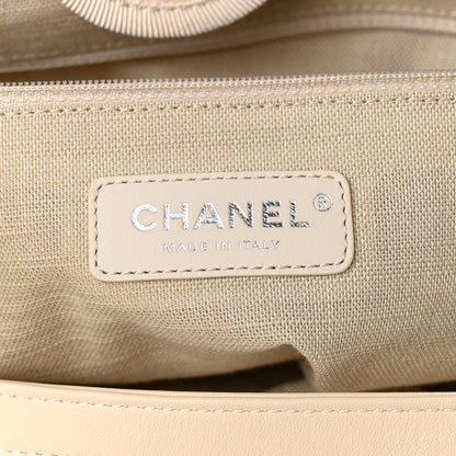 Chanel Mixed Fibers Small Deauville Tote Beige 7 of 11