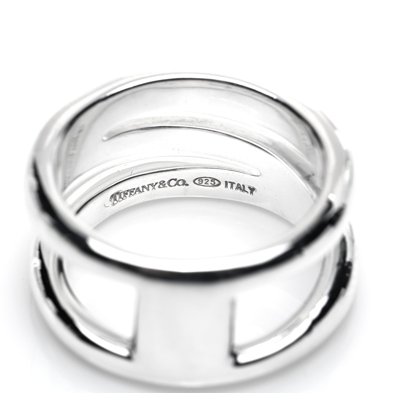 Tiffany Sterling Silver Zig Zag Ring 52 6 4 of 5