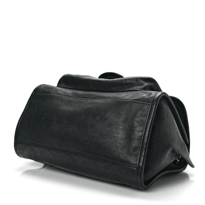 Chanel Washed Lambskin Accordion Flap Black 7 of 7