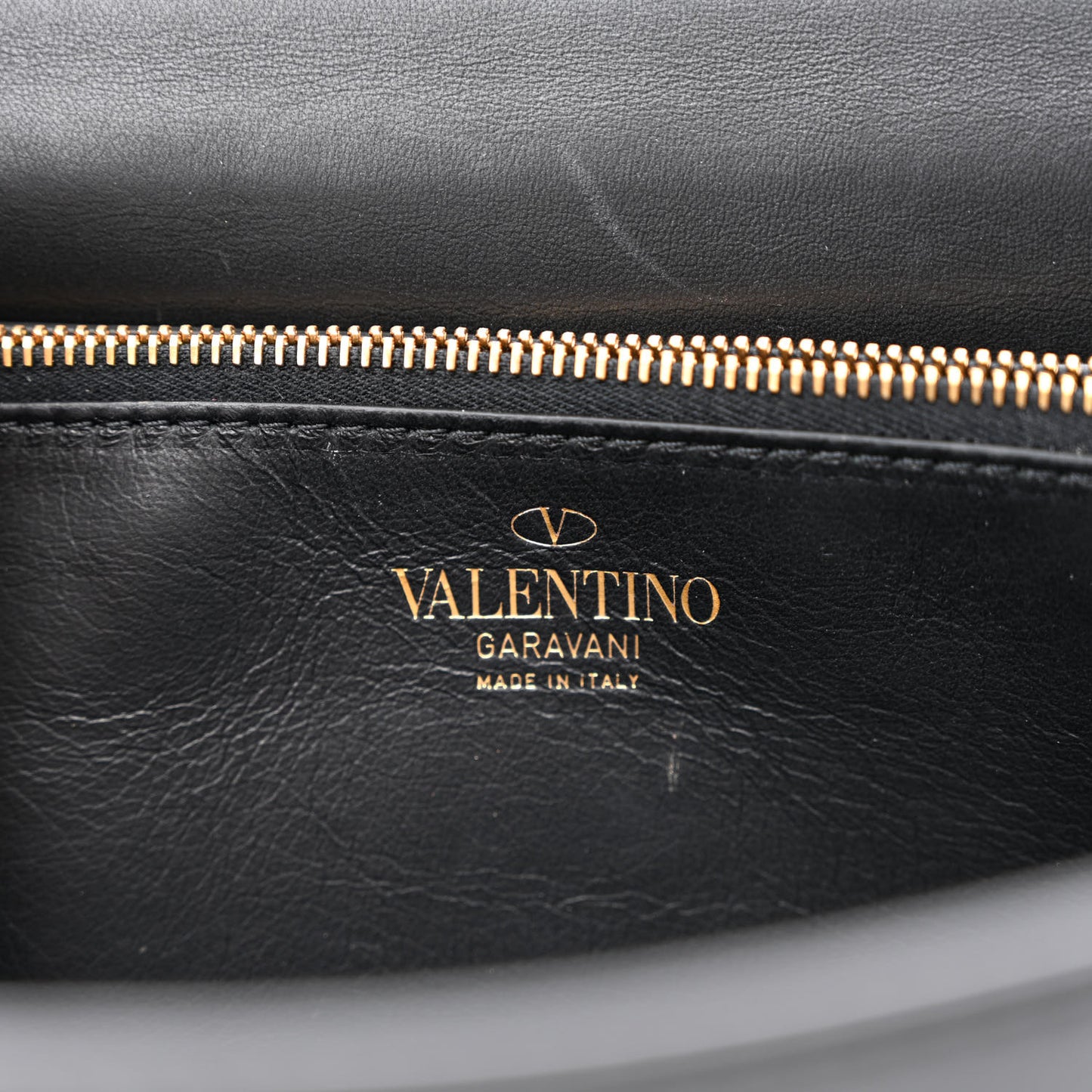 Nappa Stud Sign Shoulder Bag Black