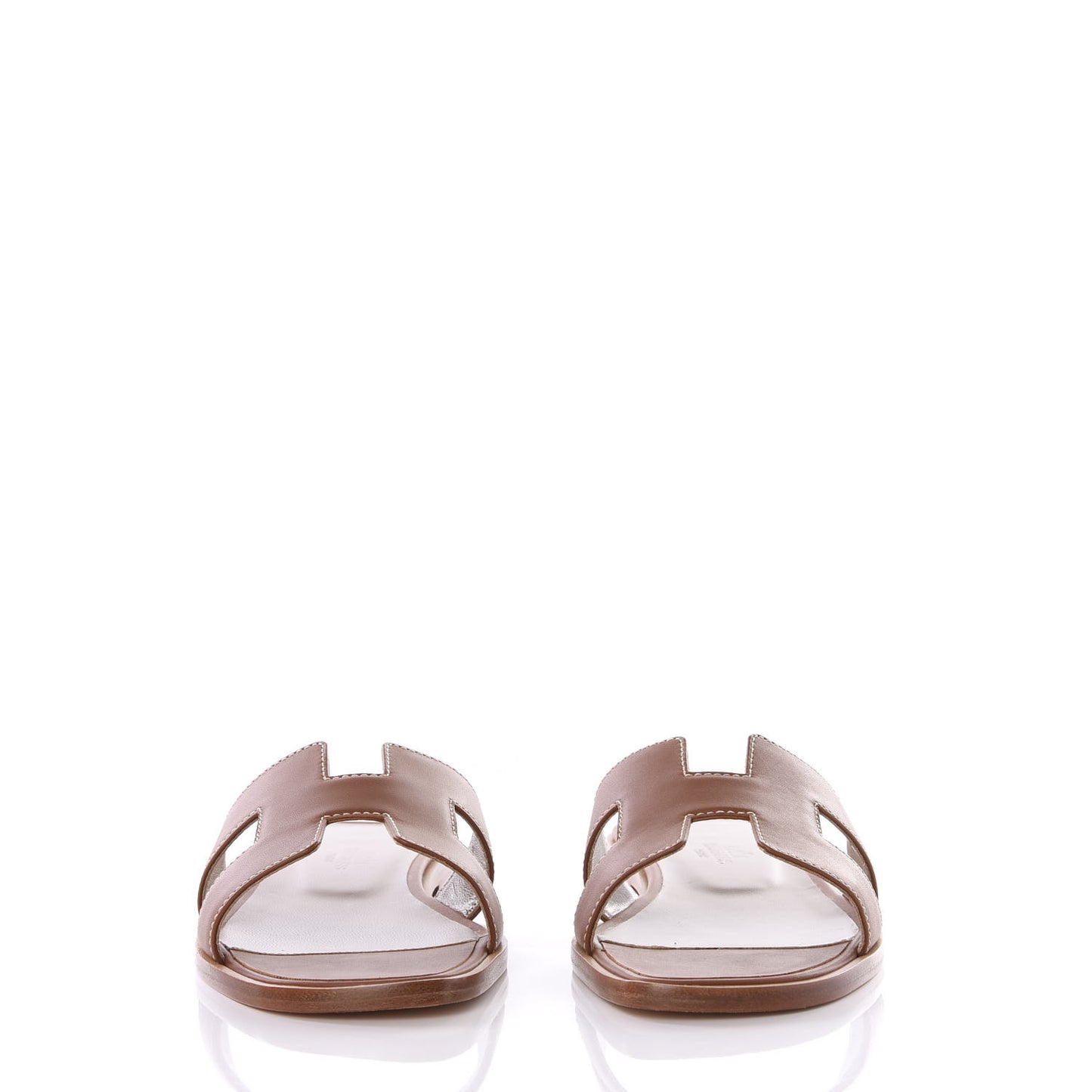 Box Calfskin Oran Sandals 36 Gold