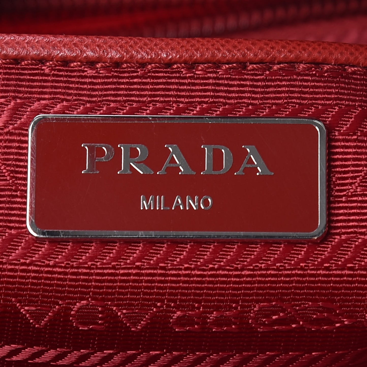 Tessuto Nylon Vela Shopping Tote Rosso