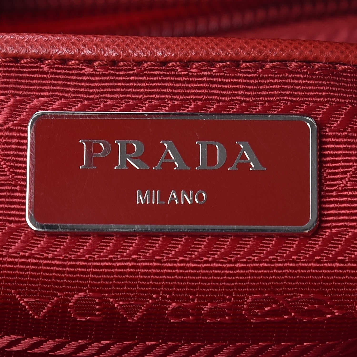 Prada Tessuto Nylon Vela Shopping Tote Rosso 8 of 11