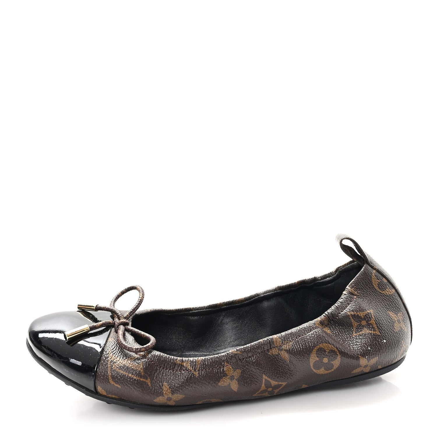 Louis Vuitton Monogram Flirty Ballerina Flats 38.5 Black 1 of 9