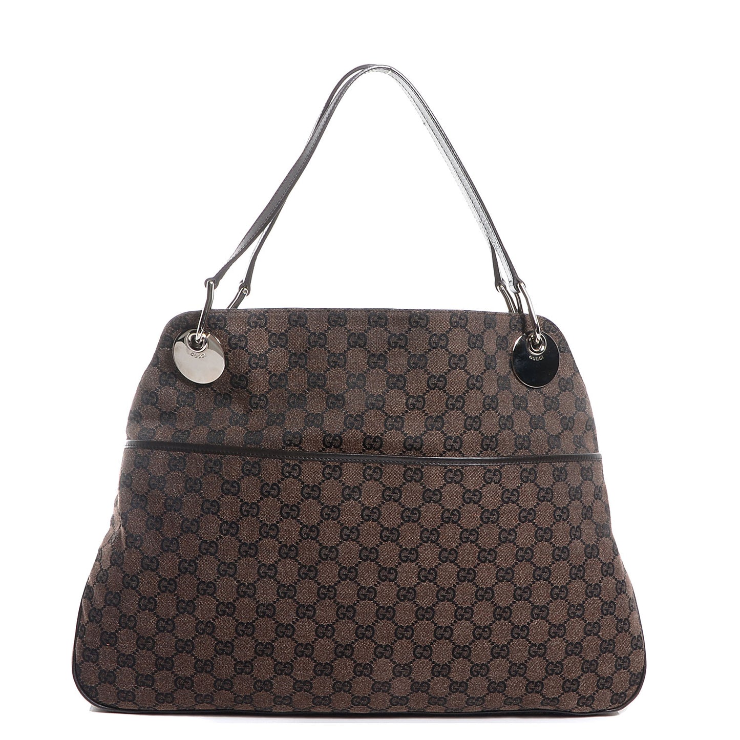 Monogram Medium Eclipse Shoulder Bag Dark Brown