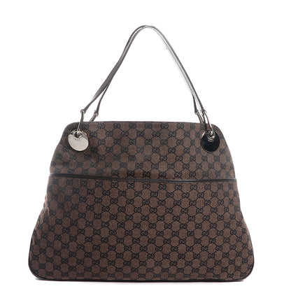 Gucci Monogram Medium Eclipse Shoulder Bag Dark Brown 1 of 7