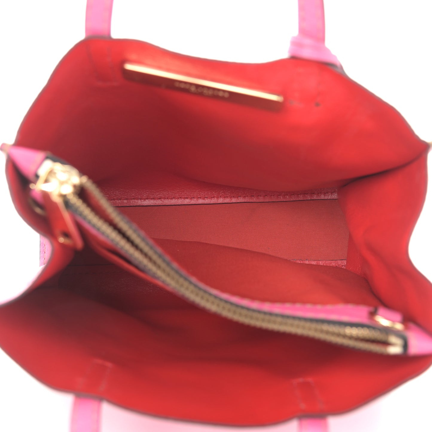 Grained Calfskin Mini Grind Tote Pink