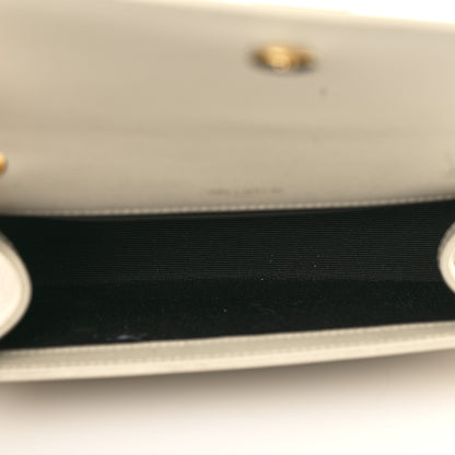 Saint Laurent Grain De Poudre Small Monogram Kate Satchel Crema Soft 4 of 7