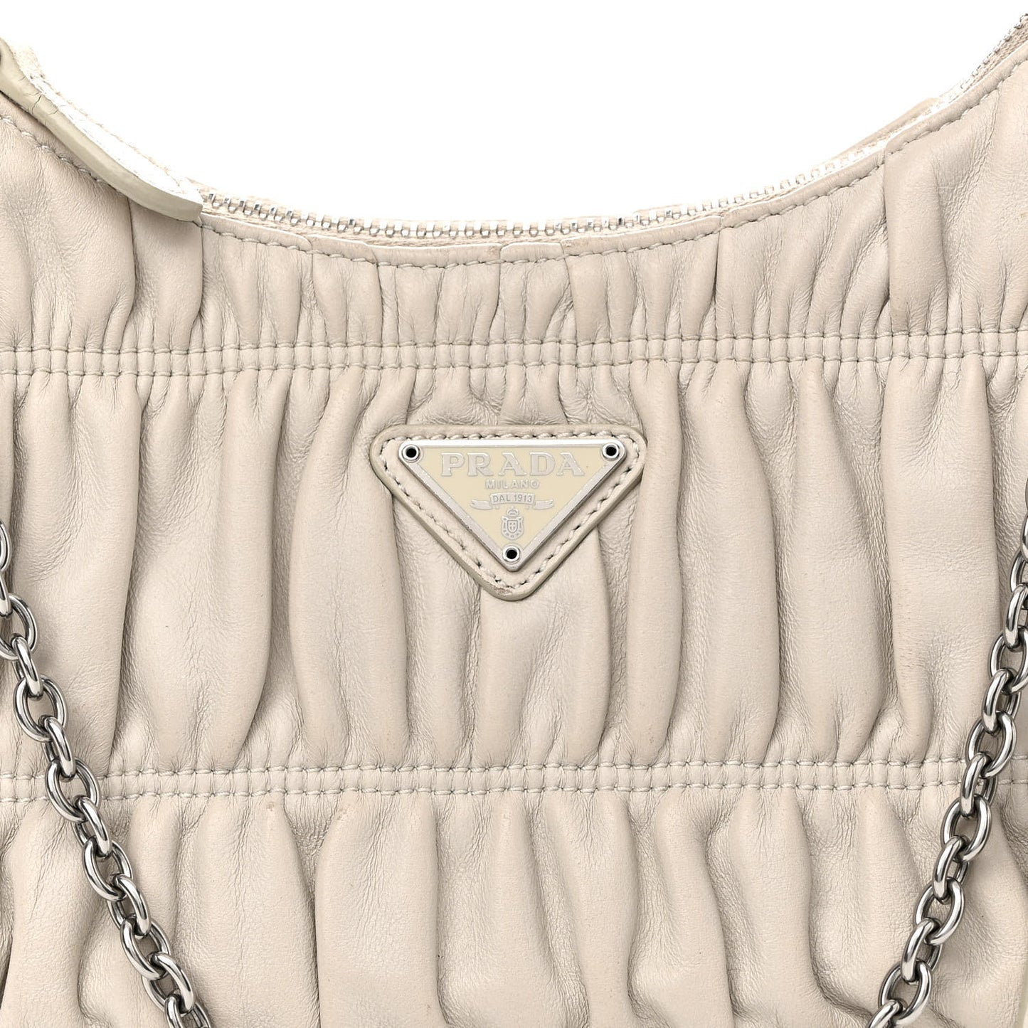 Nappa Gaufre Re-Edition 2005 Shoulder Bag Talco