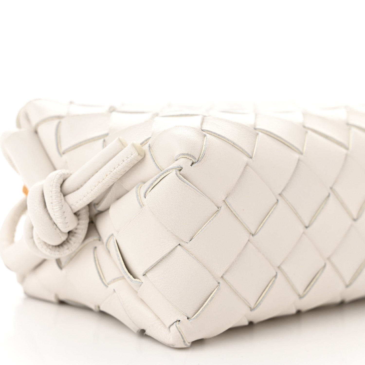 Bottega Veneta Nappa Intrecciato Candy Loop Camera Bag White 8 of 9