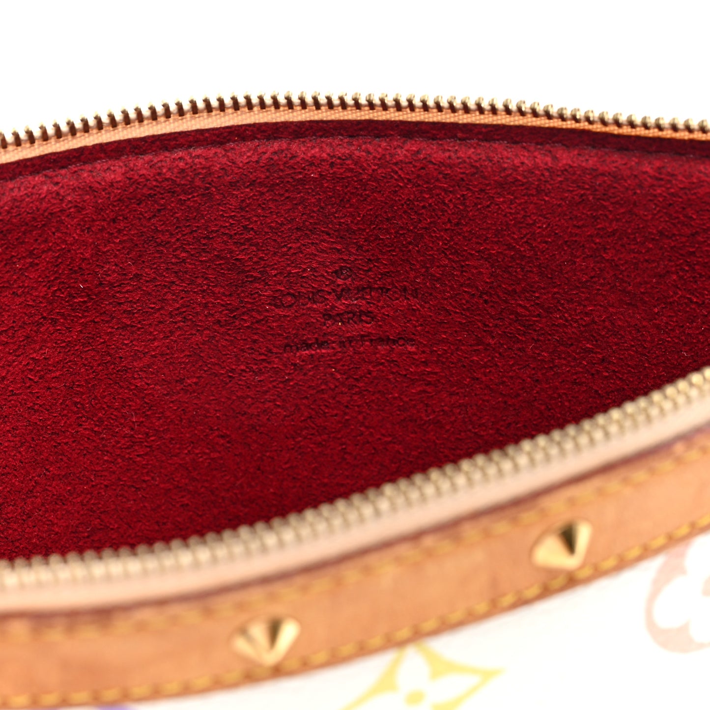 Monogram Multicolor Pochette Accessories White
