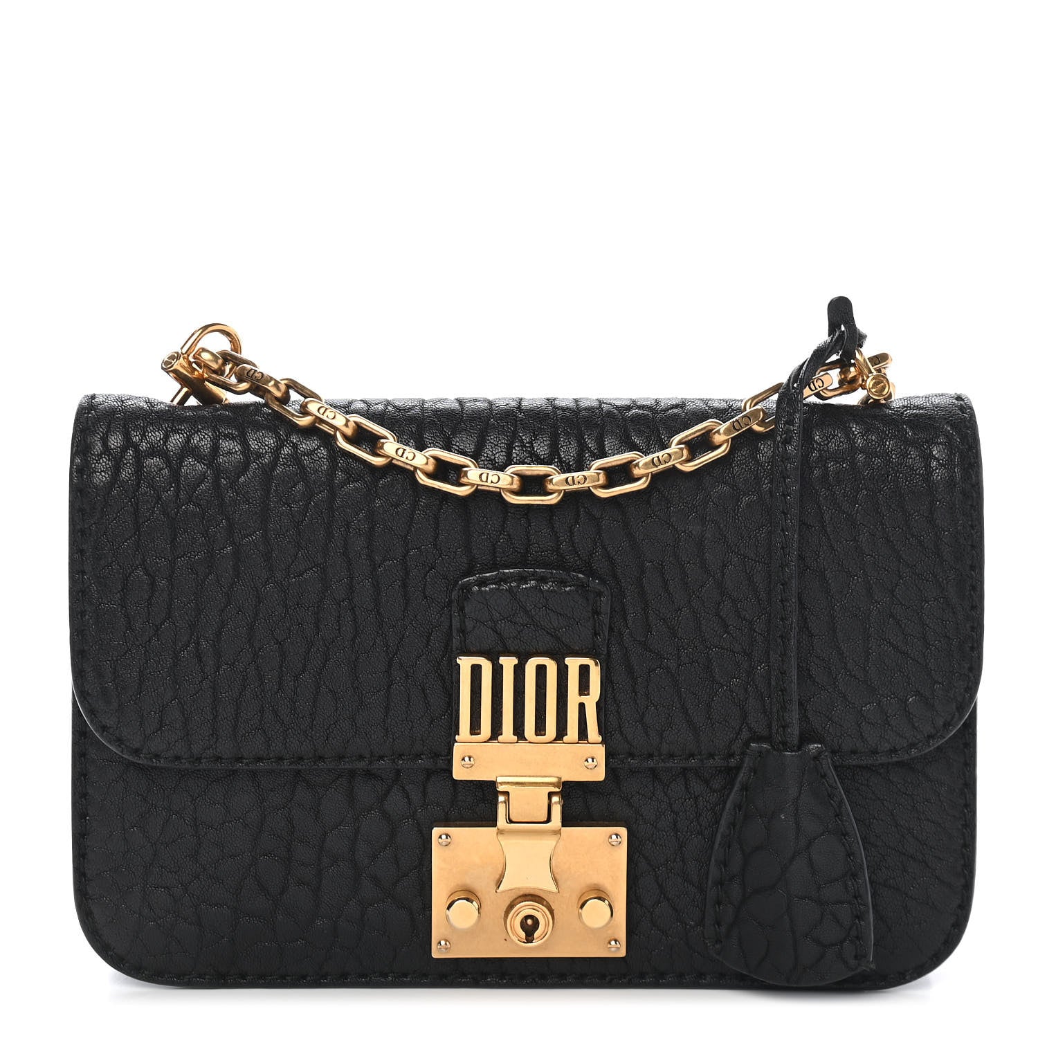 Christian Dior Canyon Grained Lambskin Large Dioraddict Flap Bag Black 1 of 10