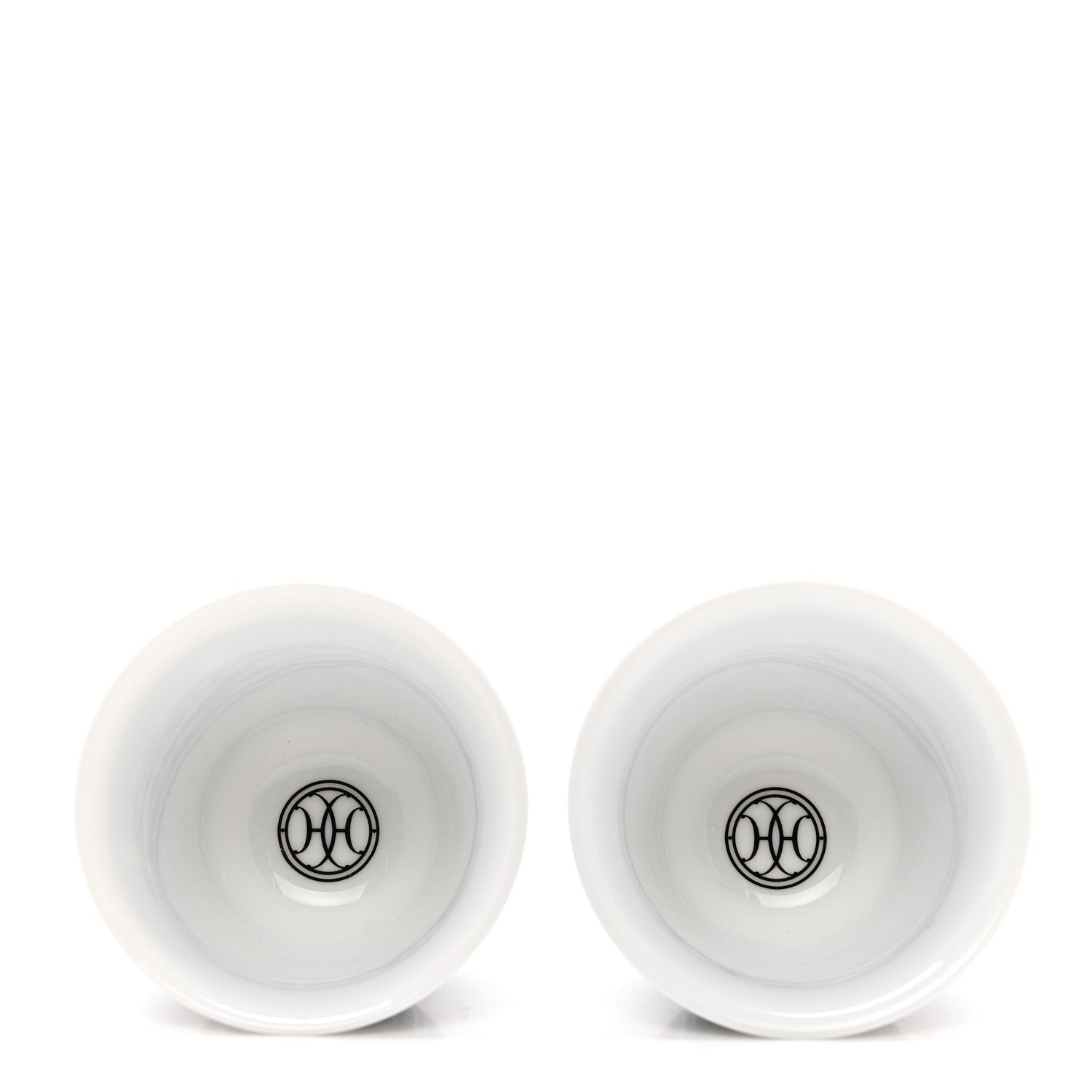 Hermes Porcelain H Deco Mini Cup Set Of 2 3 of 6