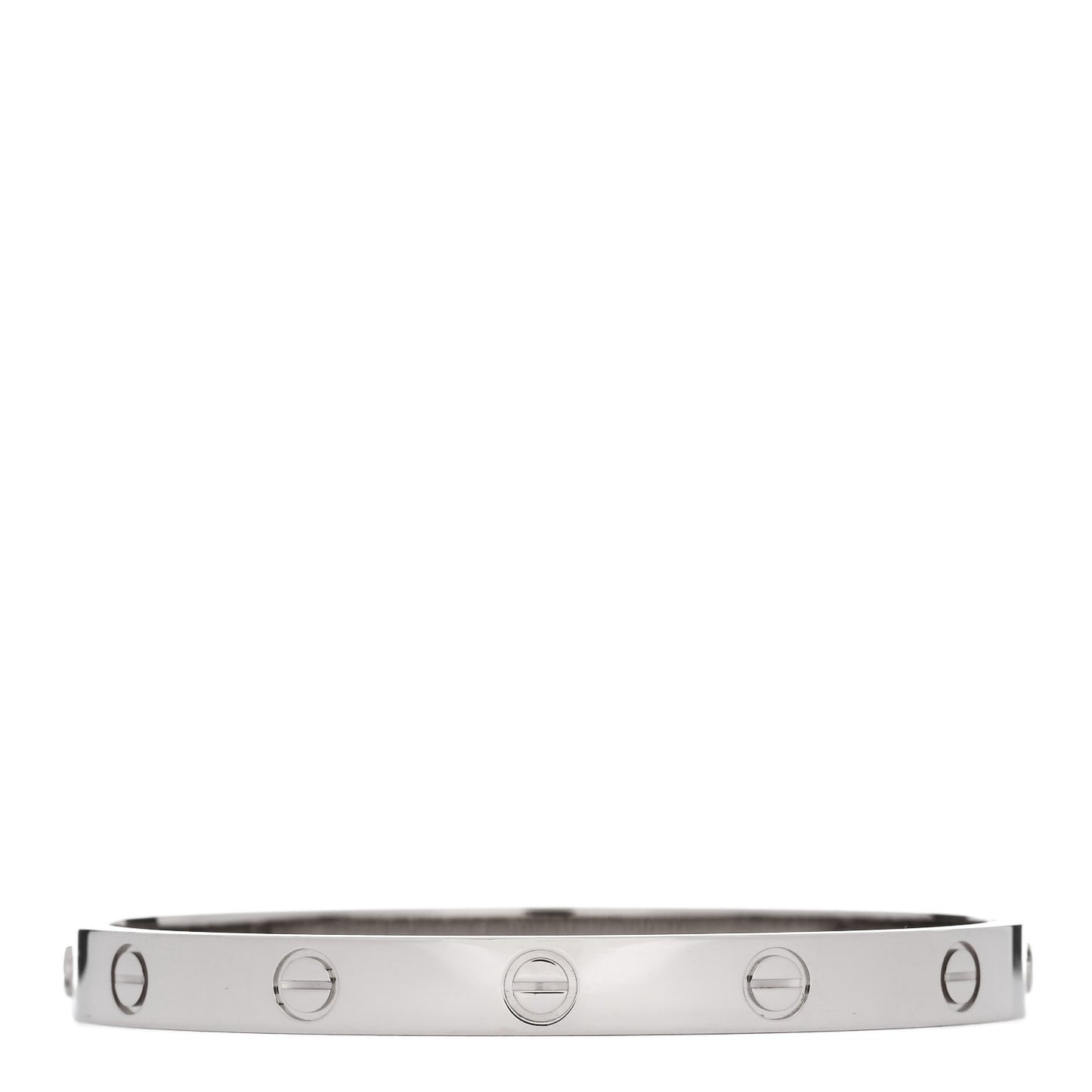 18K White Gold LOVE Bracelet 17