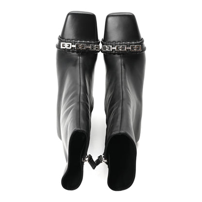 Givenchy Smooth Calfskin 4G Square Toe Boots 40.5 Black 2 of 9