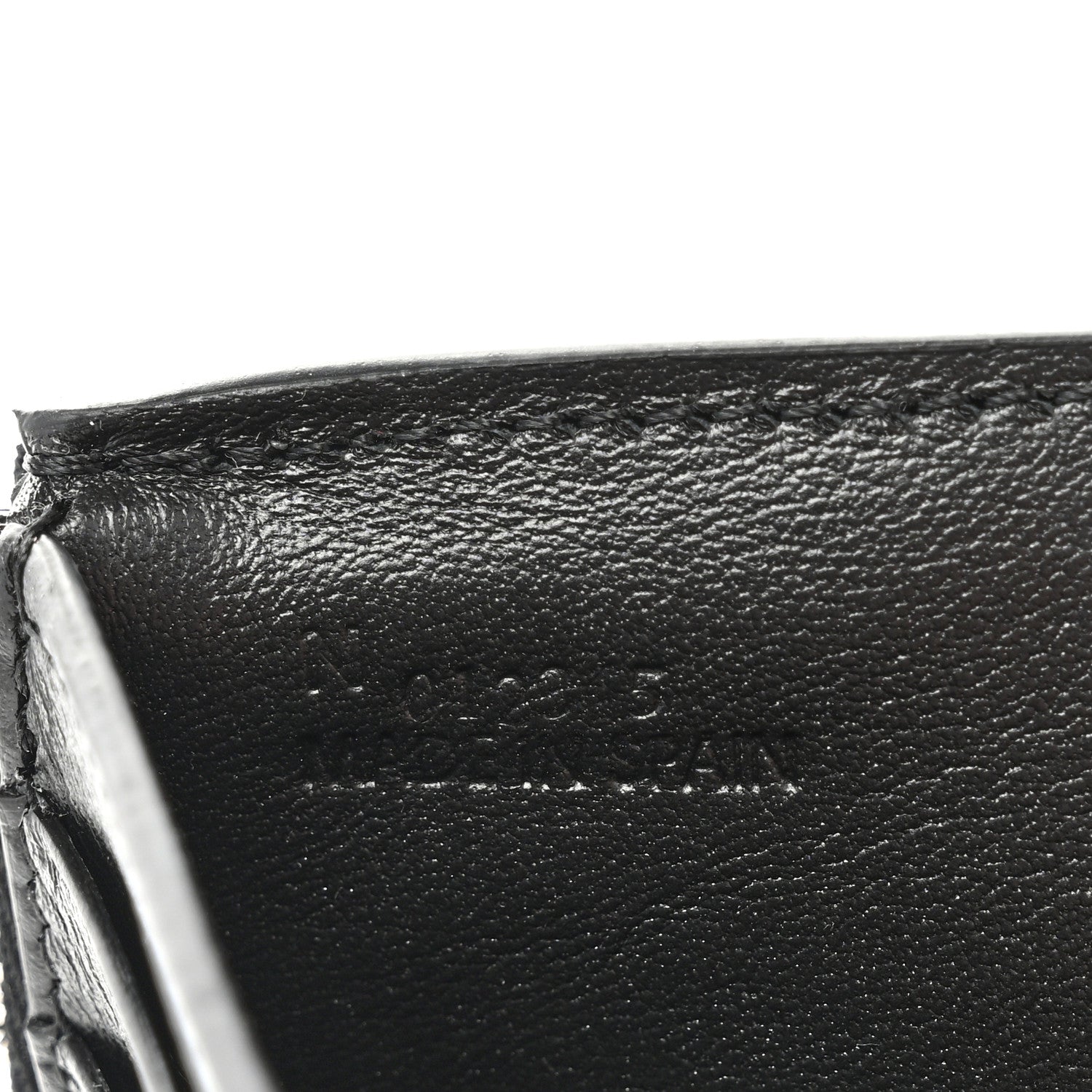 Loewe Grained Calfskin Small Vertical Wallet Black 7 of 8