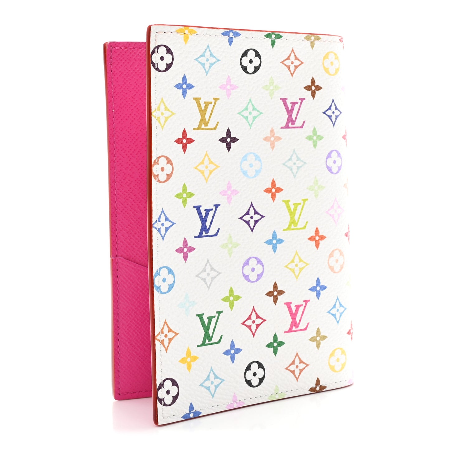 LV X TM Monogram Multicolor Passport Cover White