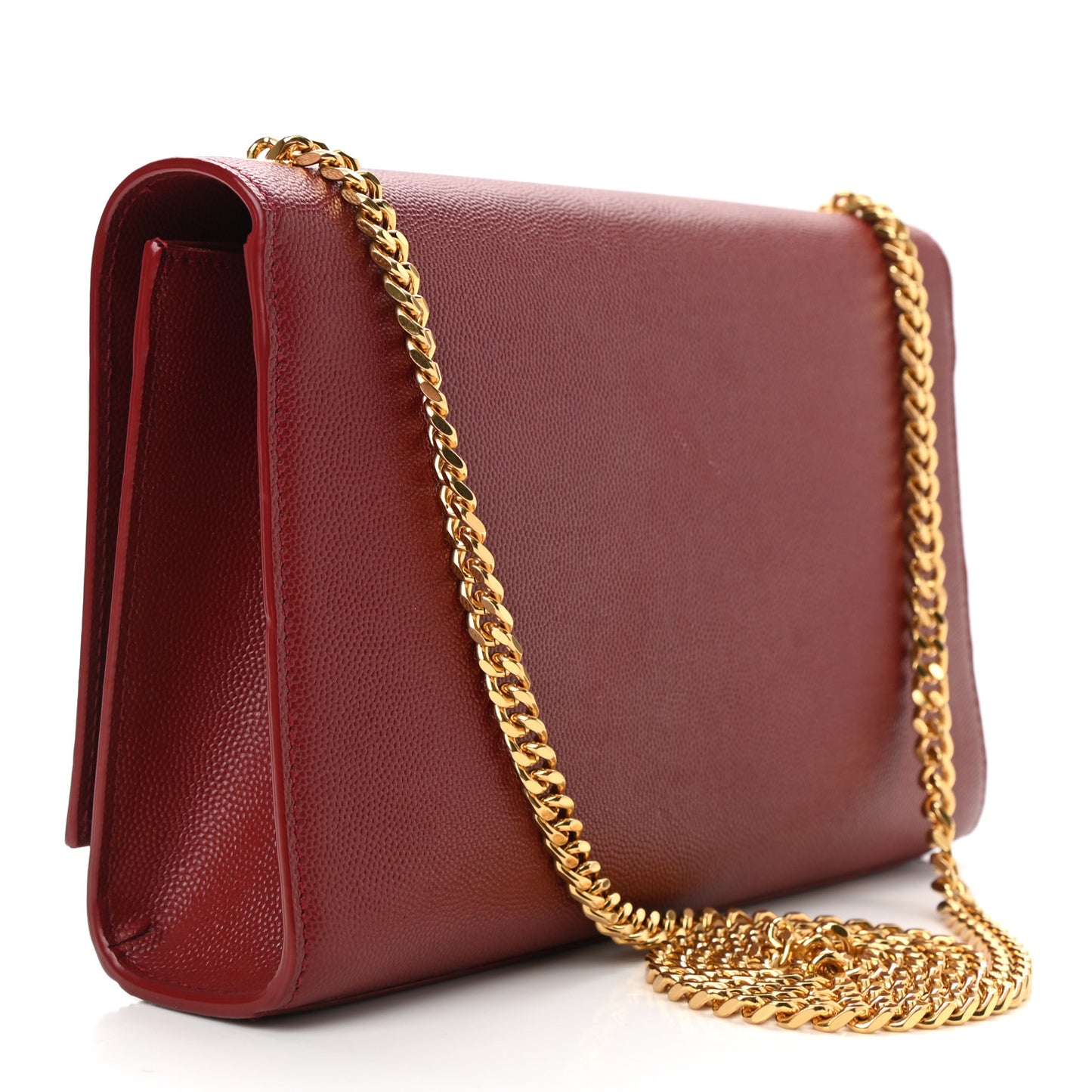 Grain De Poudre Medium Classic Monogram Kate Tassel Satchel Red