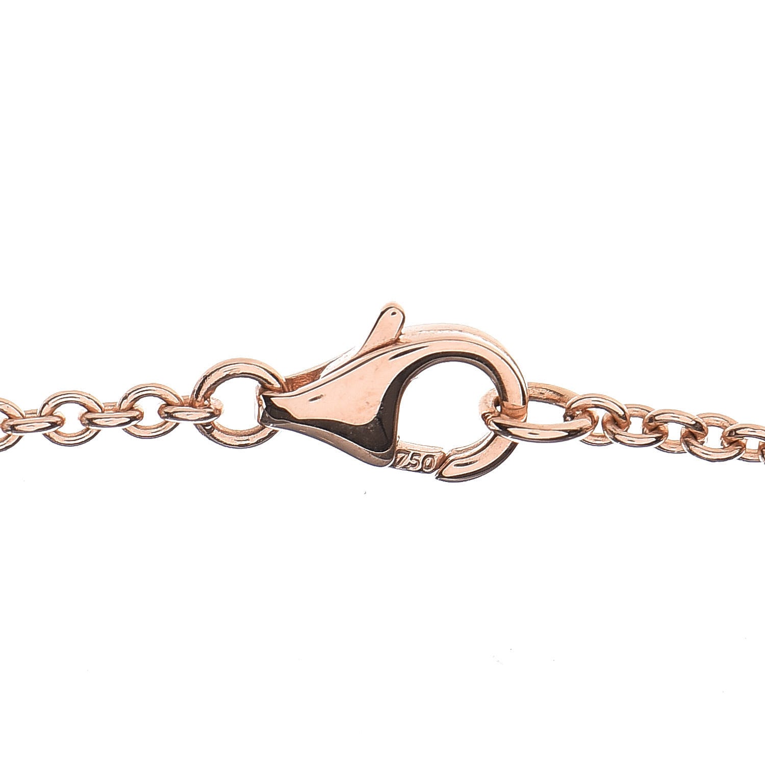 Cartier 18K Pink Gold Interlocking LOVE Necklace 5 of 7