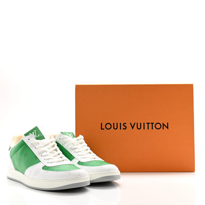 Louis Vuitton Calfskin Monogram Mens Rivoli Sneakers 11 White 11 of 11