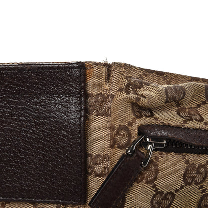 Gucci GG Monogram Double Pocket Belt Bag Dark Brown 9 of 10