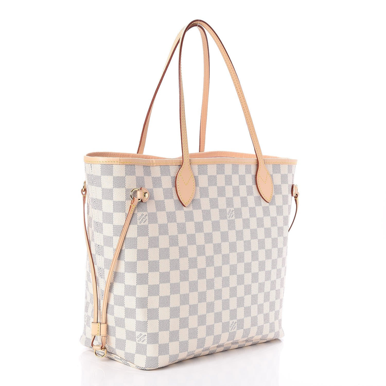 Louis Vuitton Damier Azur Neo Neverfull MM Rose Ballerine 3 of 7