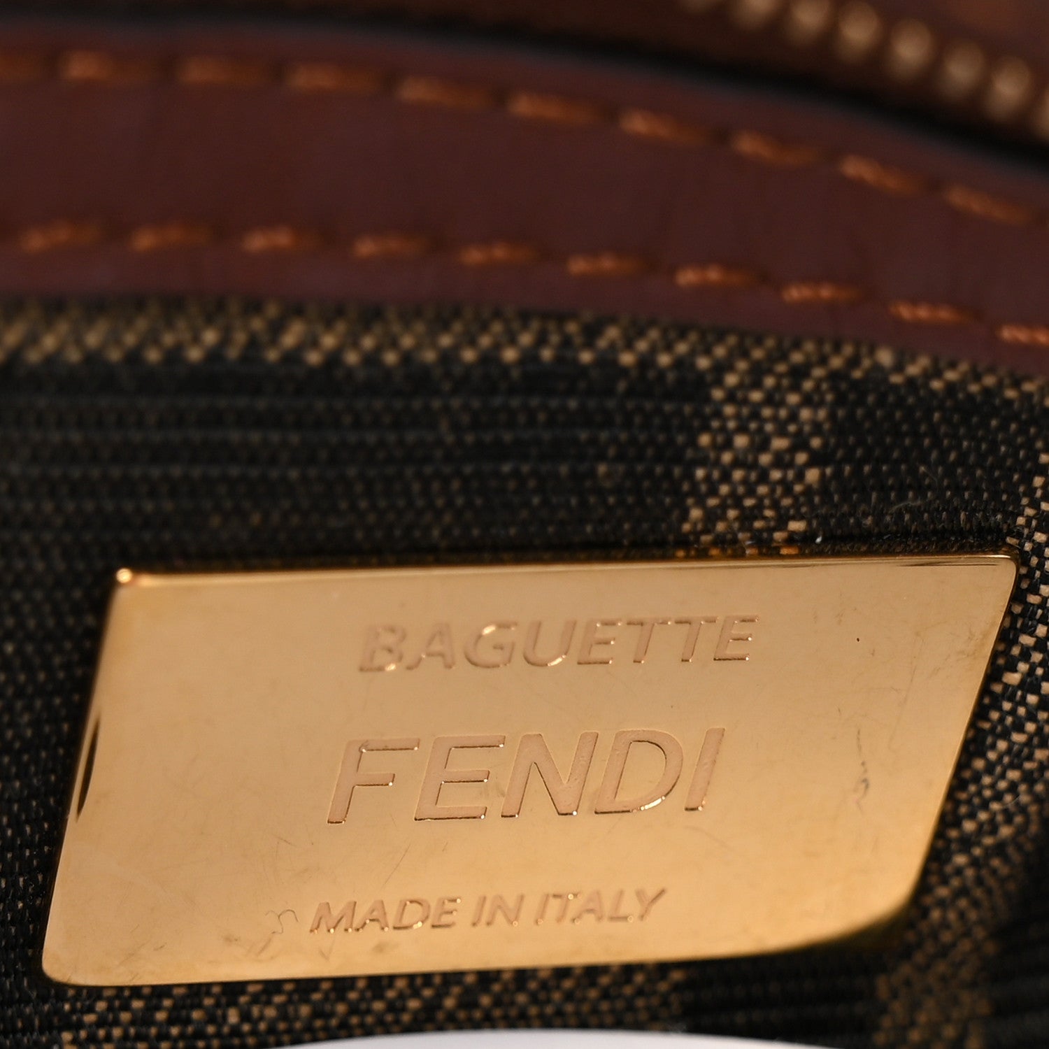 Fendi Fabric Crochet Vitello Grace Plexiglass Baguette Cyber Blue Ghianda 5 of 10