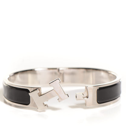 Hermes Enamel Narrow Clic H Bracelet PM Black 5 of 5