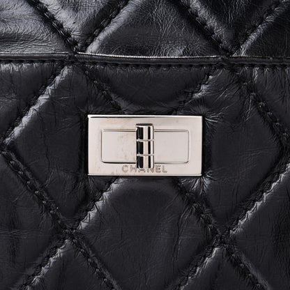 Chanel Glazed Calfskin Quilted Surpique Carryall Black 7 of 9
