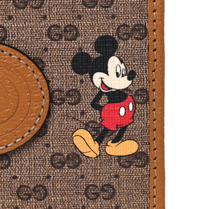 Gucci X DISNEY Mini Vintage GG Supreme Monogram Mickey Mouse Wallet Beige Vintage Sun Oil 9 of 10