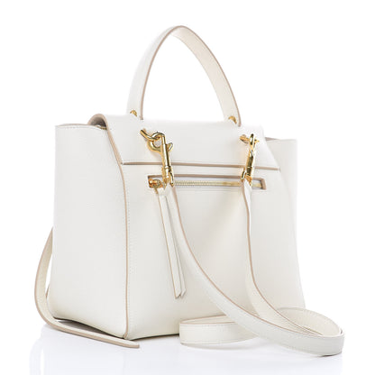 Celine Grained Calfskin Micro Belt Bag White 3 of 10
