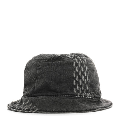 Louis Vuitton x NIGO Monogram Giant Denim Giant Damier Wave Sun Hat 60 Gray 3 of 11