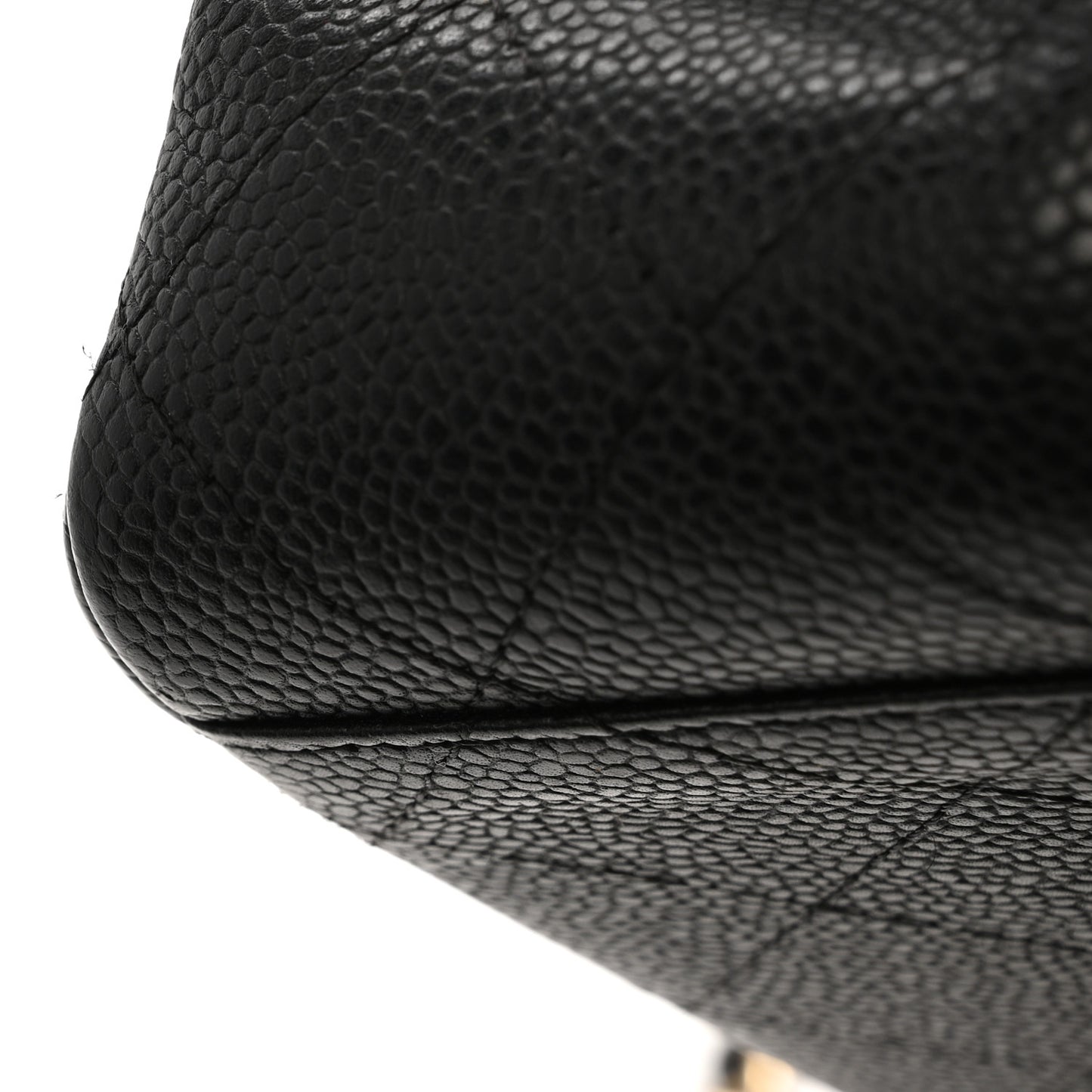 Caviar Quilted Maxi Double Flap Black