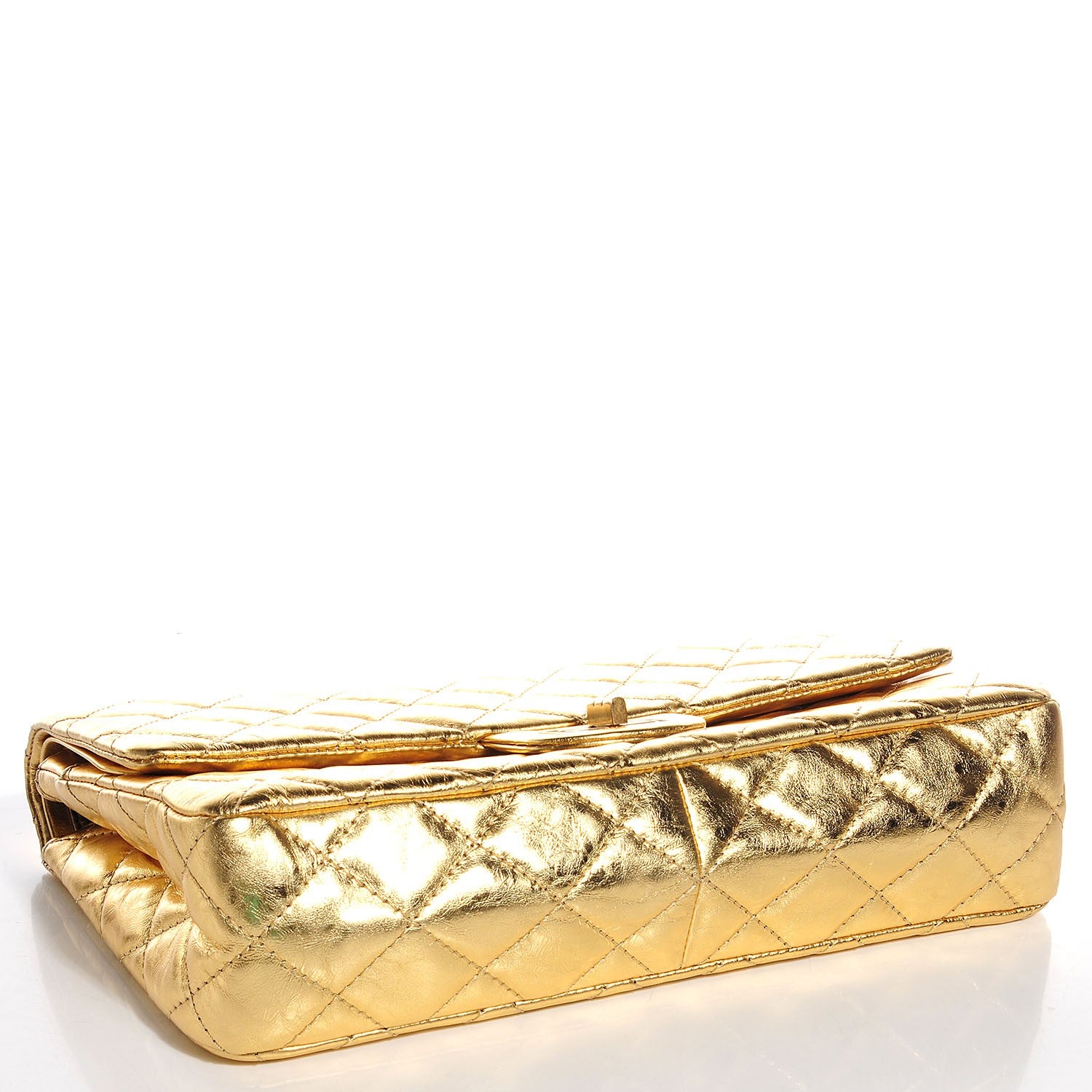 Chanel Metallic Calfskin 2.55 Reissue 227 Flap Gold 4 of 9
