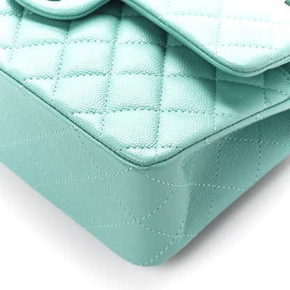 Chanel Caviar Quilted Small Double Flap Light Green 11 of 12