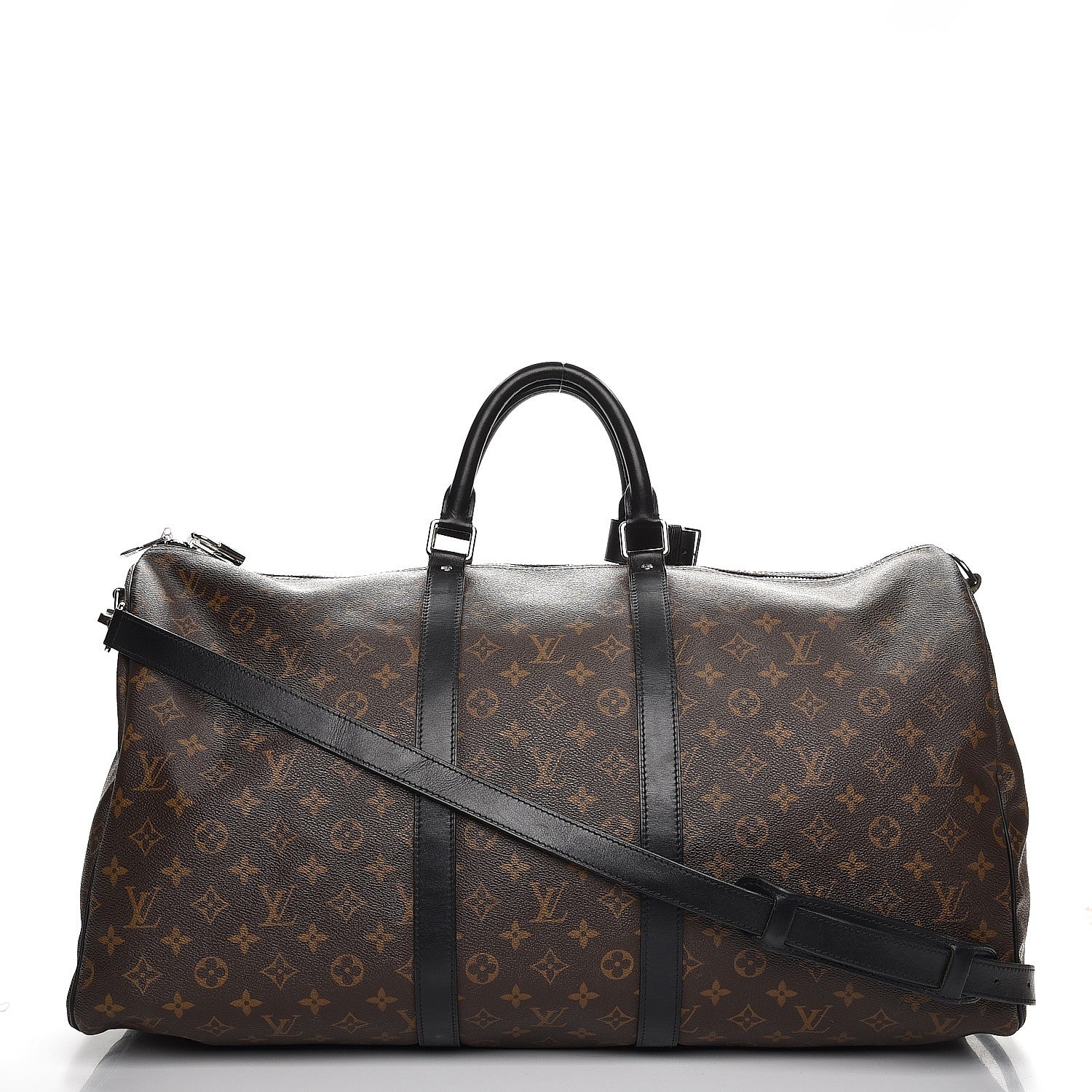 Louis Vuitton Monogram Macassar Keepall Bandouliere 55 1 of 12
