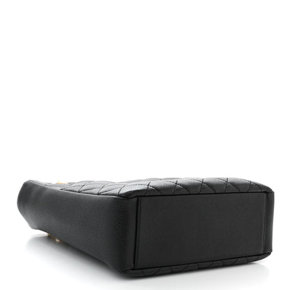 Chanel Caviar Quilted Petit Shopping Tote PST Black 4 of 10